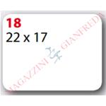 BUSTA DI ETICHETTE MARKIN COD. 18 MM 22 X 17, SU FOGLIO, 360 ETICHETTE AUTOADESIVE
